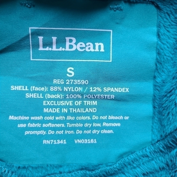 LL Bean Soft Shell Plush Fleece Lined Jacket Small - Picture 14 of 15